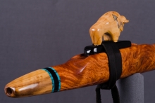 Amboyna Burl Native American Flute, Minor, Mid F#-4, #J24D